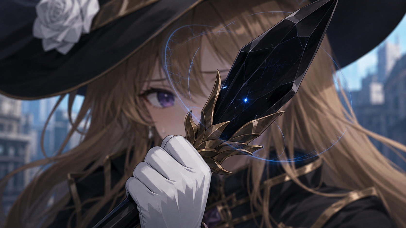 メイヴと魔力を失った杖